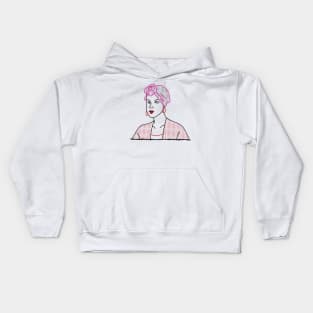 Elegant woman with a turban Kids Hoodie